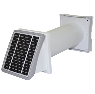 Vents-US Wall Vent PSS 102 with Solar Panel